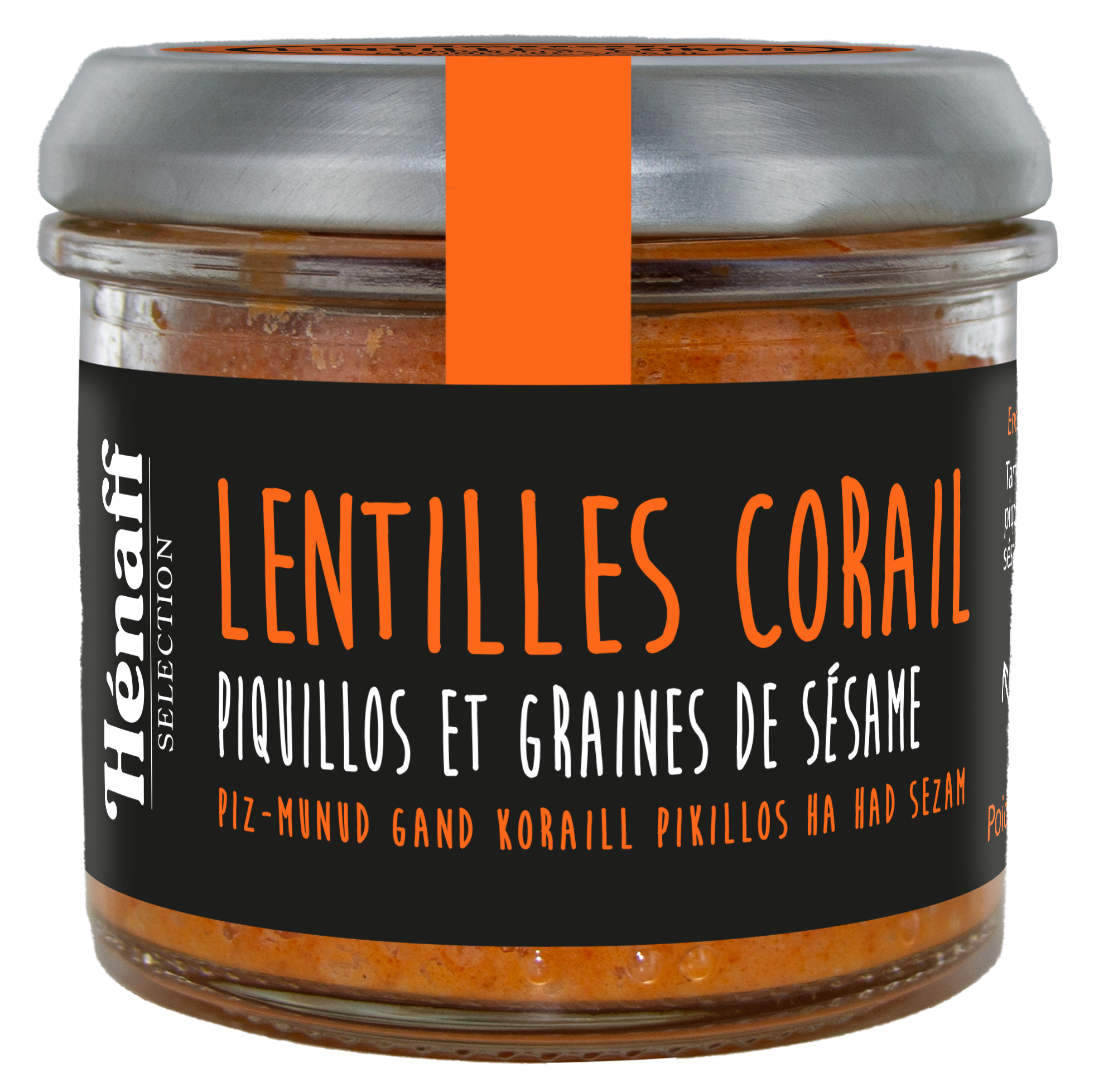 Hénaff Lentilles Corail Piquillos Sésame tartinable végétal