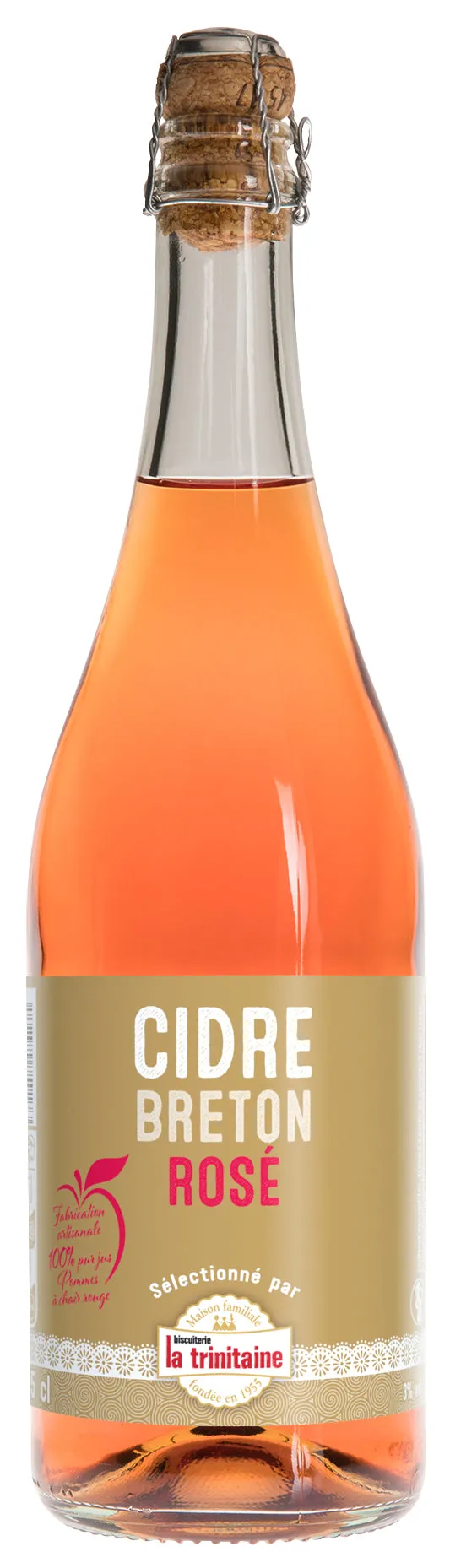 La Trinitaine Cidre rosé 75 cl 3% vol fruité