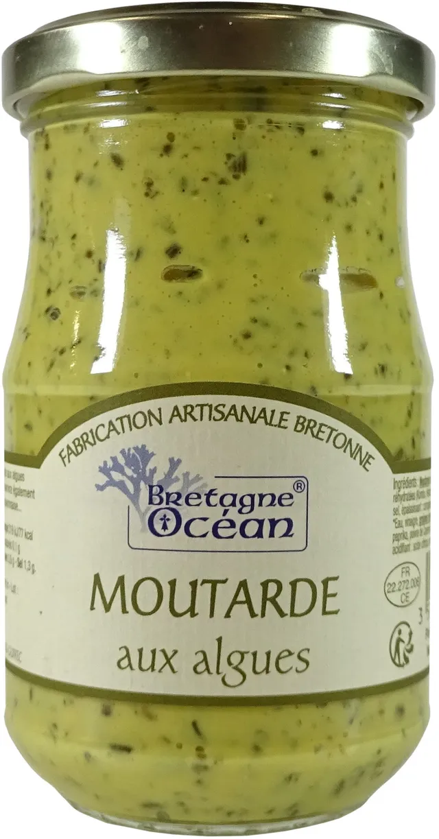 La Trinitaine Moutarde aux Algues condiment 200g relevé