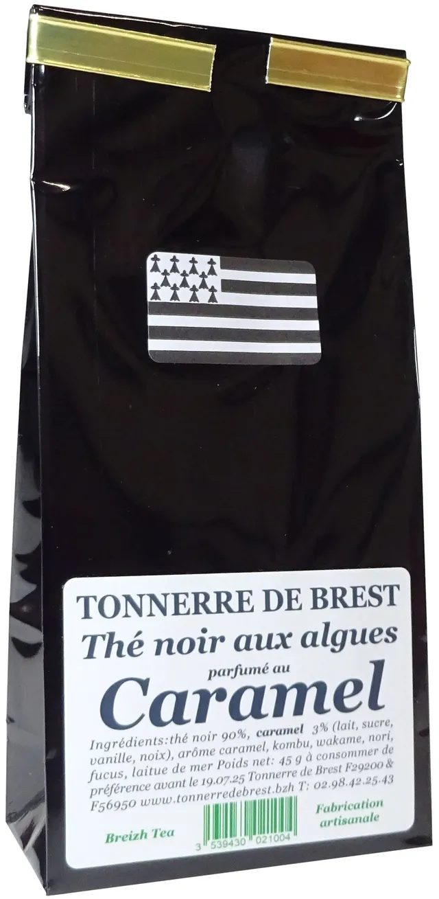 La Trinitaine thé noir algues de Bretagne caramel tonique