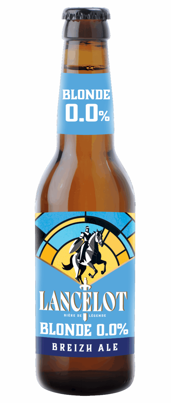 Lancelot bière blonde sans alcool 33cl 0.0% bretonne