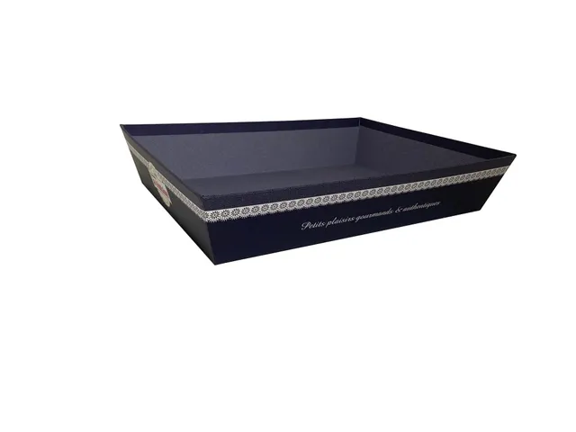 La Trinitaine Corbeille bleue vide 33x20x7 cm panier