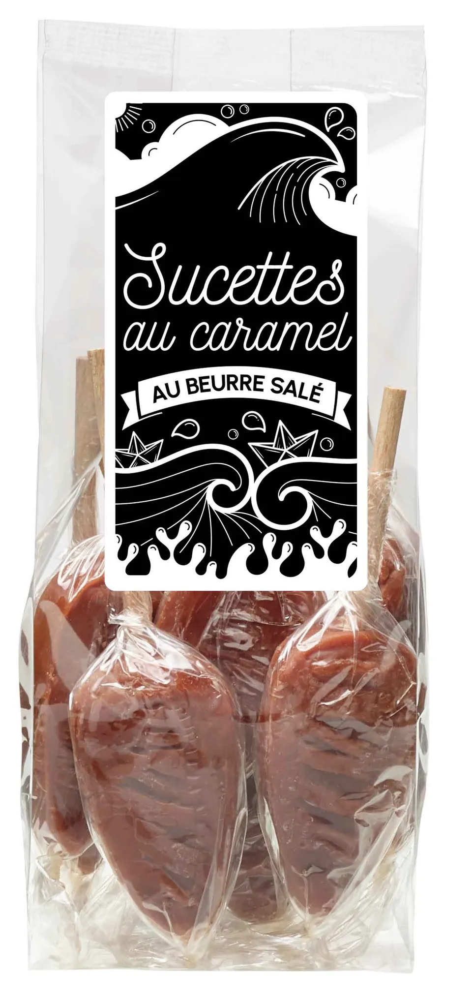 La Trinitaine Confiseries sucettes caramel beurre salé 110g
