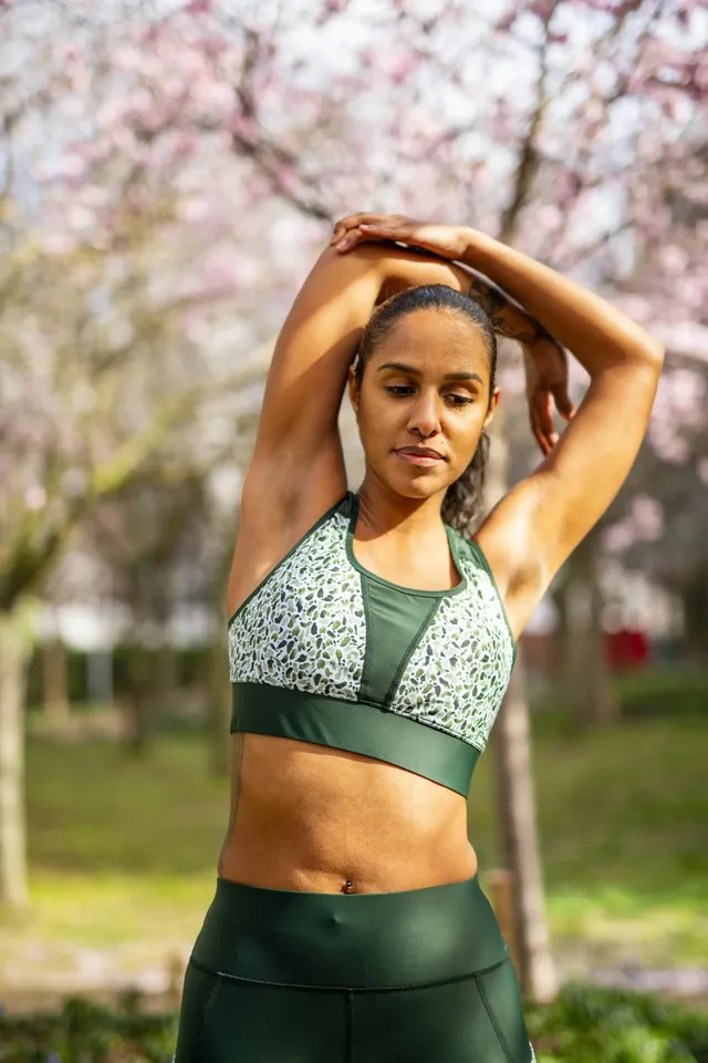 GAYASKIN Scotland SKIN brassière sport maintien fort verte