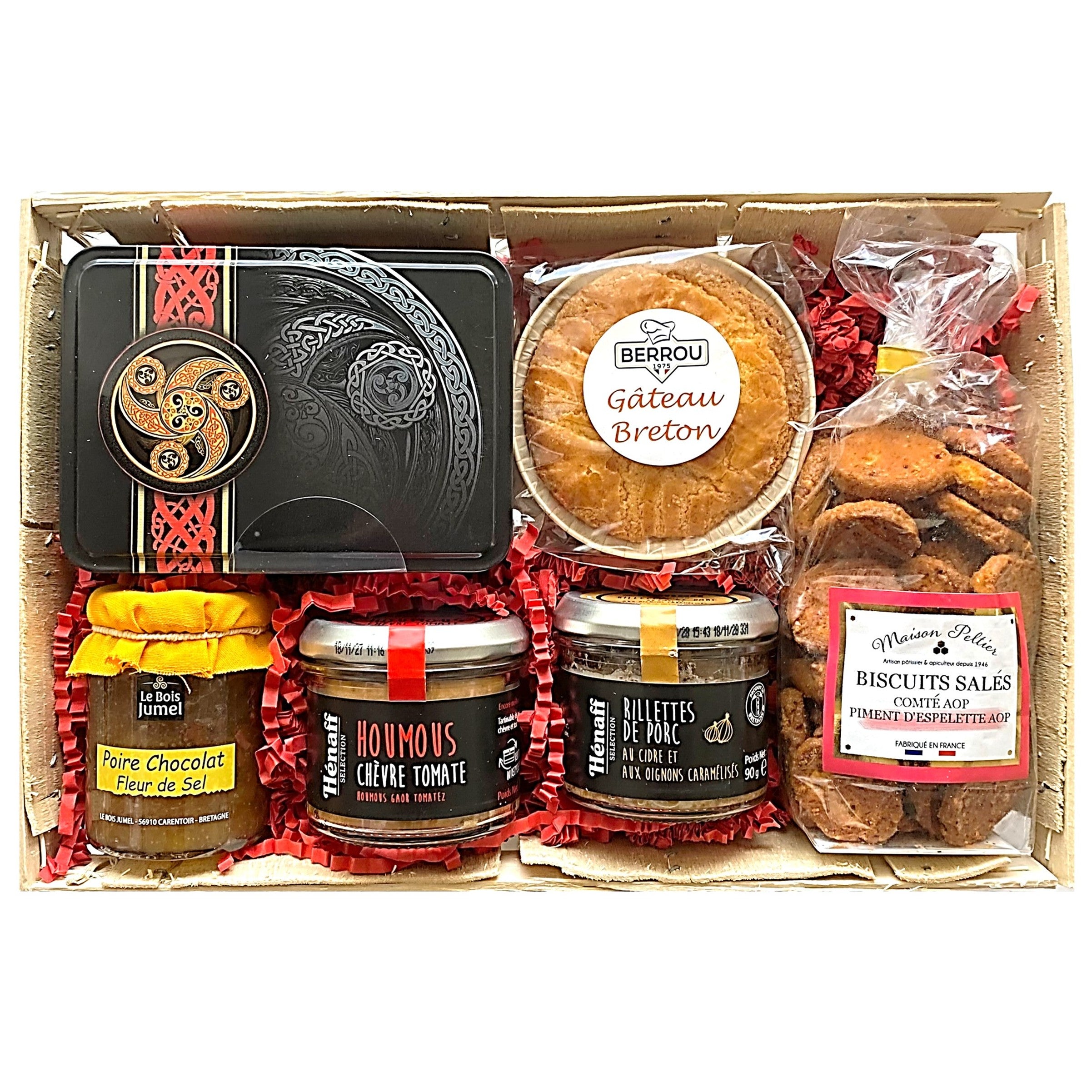 La Trinitaine Panier Celtic coffret garni breton 6 produits