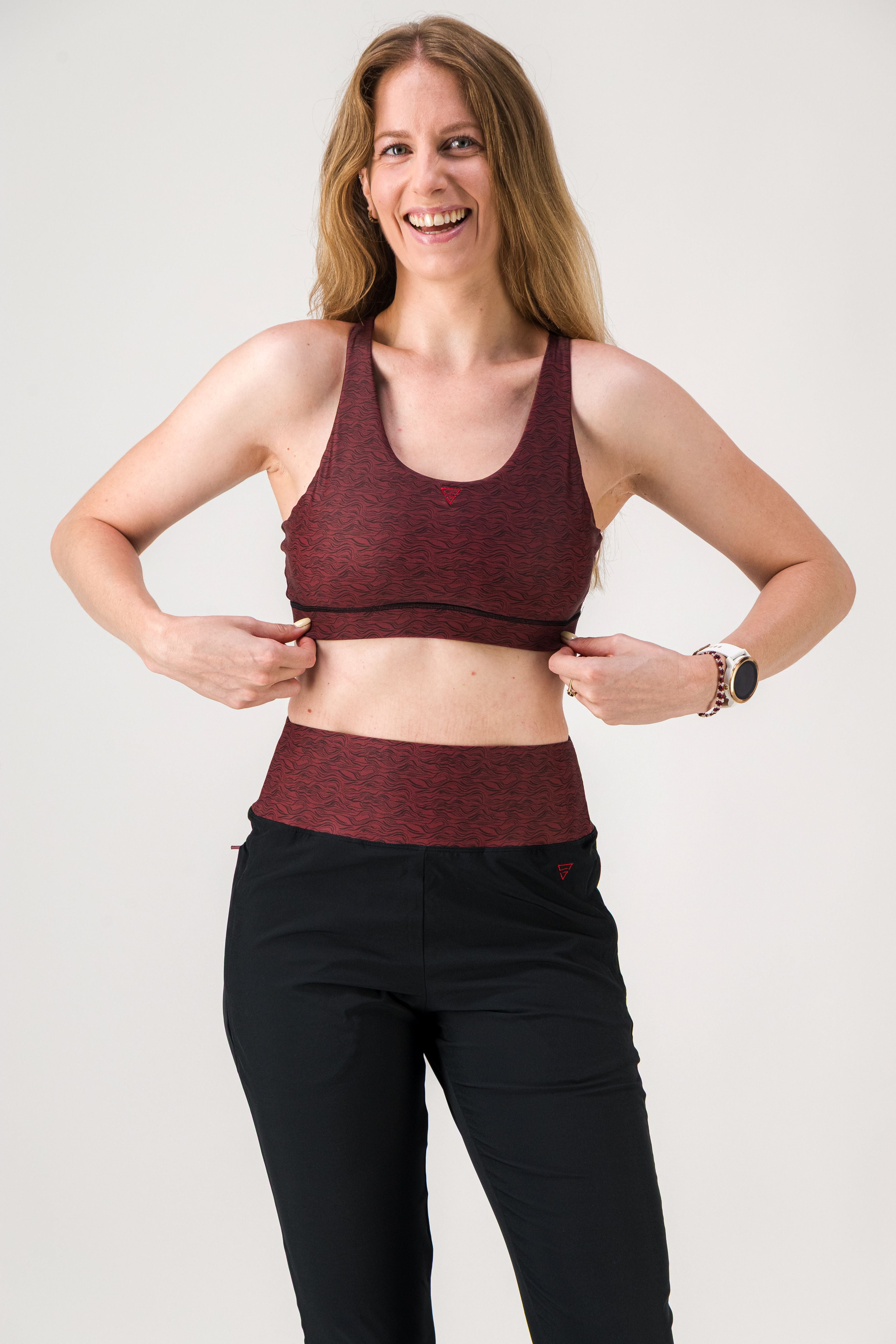 GAYASKIN Gaya Vibrations brassière sport bordeaux