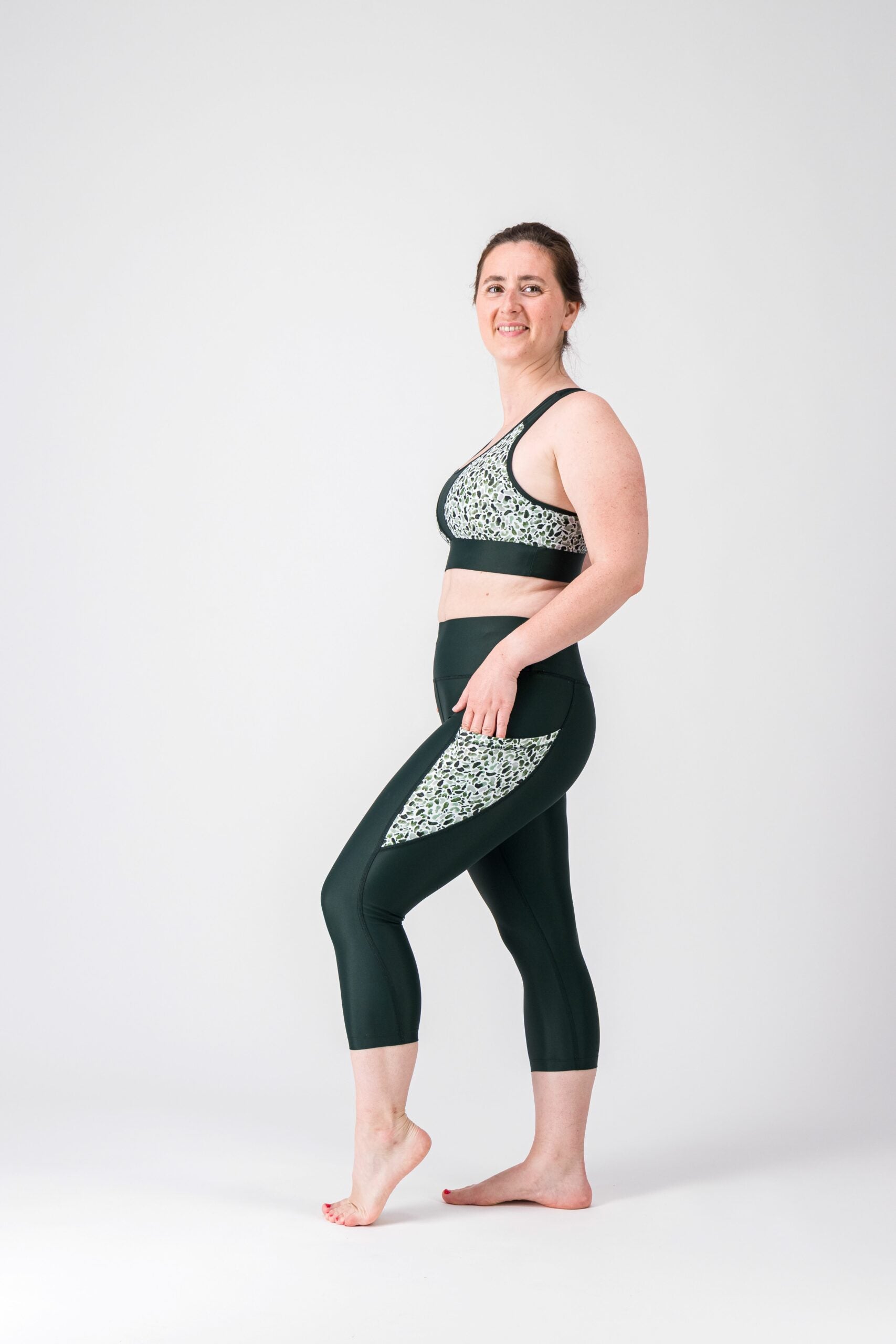 GAYASKIN Scotland legging 3/4 femme taille haute recyclé