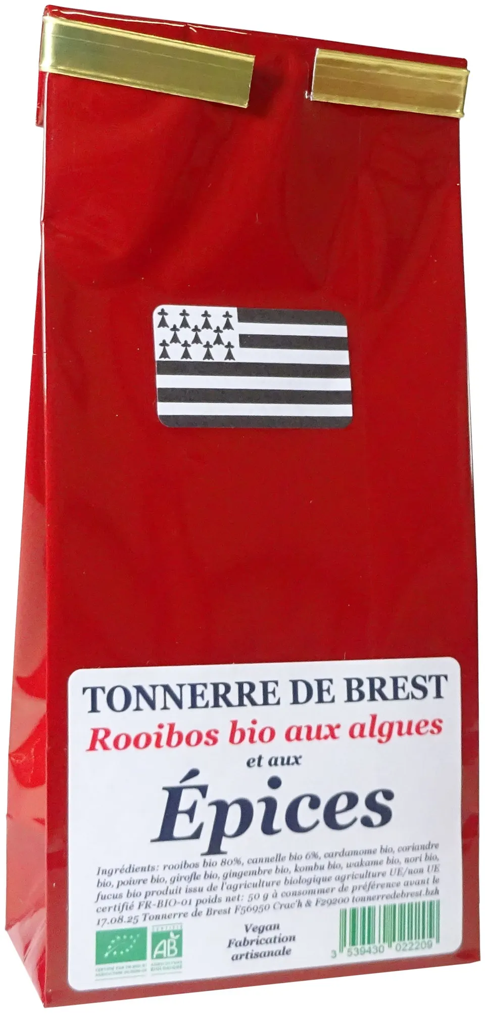 La Trinitaine Thé rooibos BIO algues épices infusion