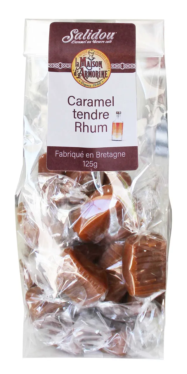 Maison d'Armorine Caramels au rhum sachet fondant 125g