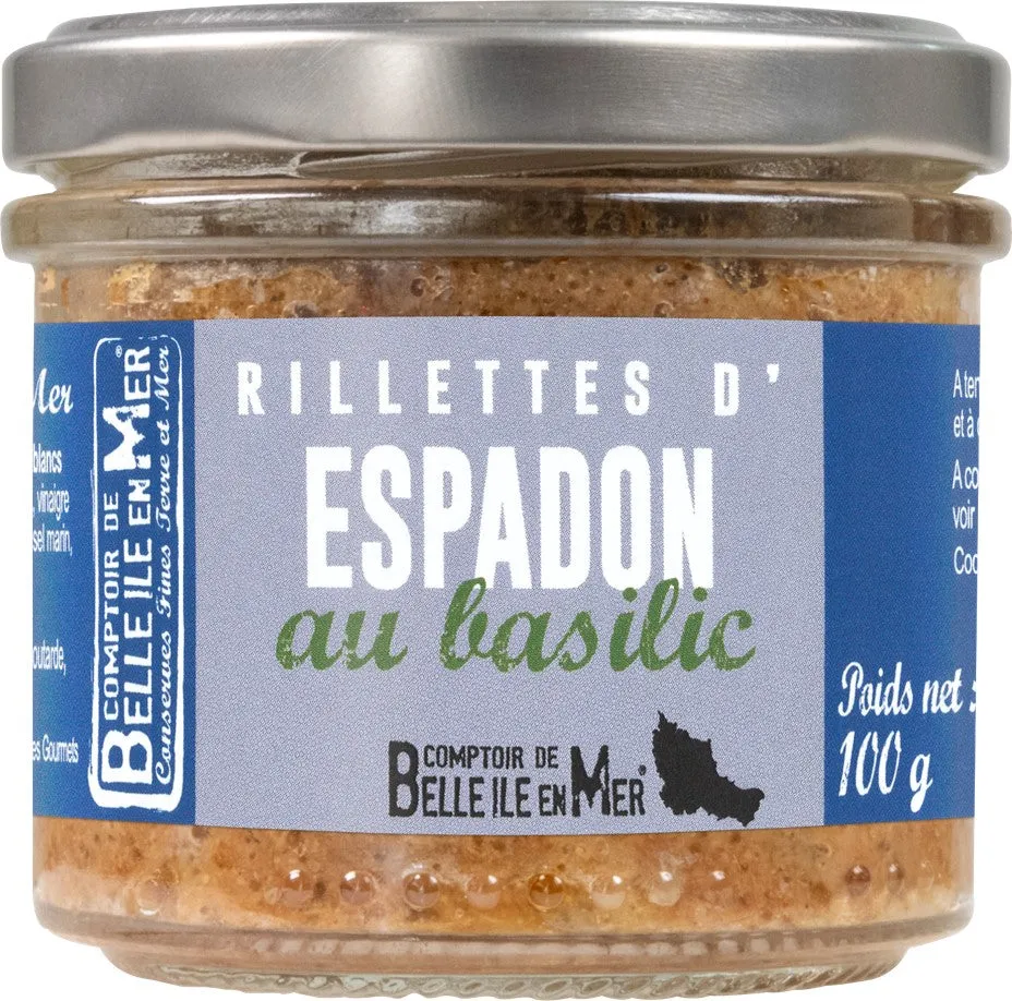 La Trinitaine Rillettes d'espadon au basilic rillettes 58% poisson