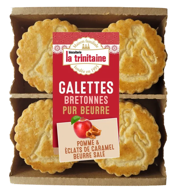 La Trinitaine Galette Pomme Caramel biscuit pur beurre