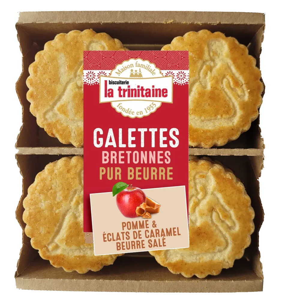 La Trinitaine Galette Pomme Caramel biscuit pur beurre