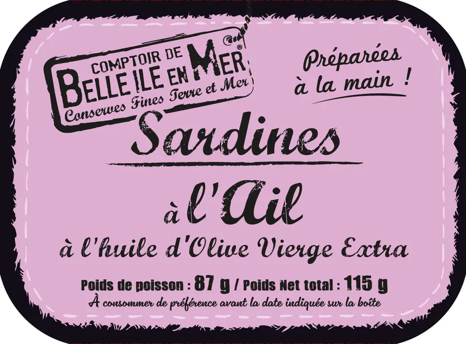 La Trinitaine Sardines à l'Ail conserve poisson ail confit