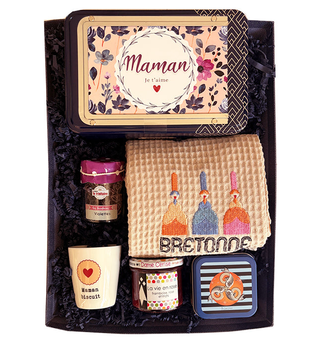 La Trinitaine Idées cadeaux Panier maman biscuit galettes