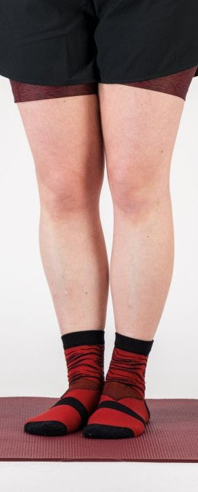 GAYASKIN Vibrations chaussettes sport femme rouge 35/38