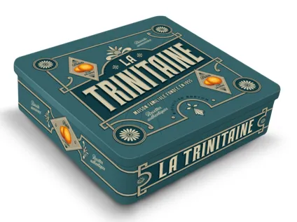 La Trinitaine Coffret 1/4 Fer Vintage bleu palets pur beurre