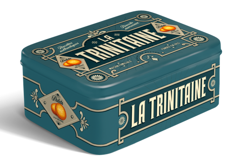 La Trinitaine Coffret Vintage bleu palets bretons pur beurre