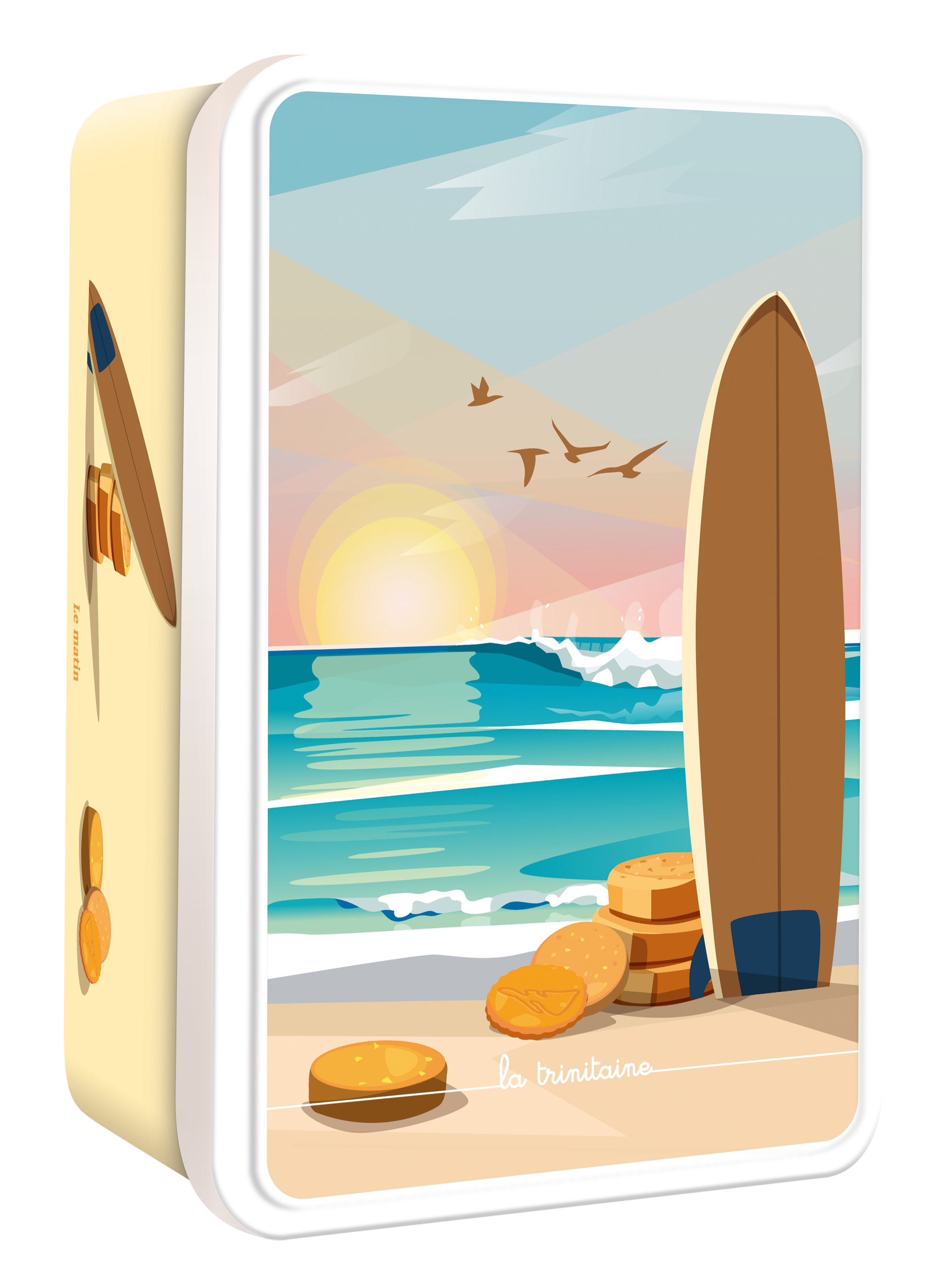 La Trinitaine Coffret Matin Surf Galettes Palets Beurre