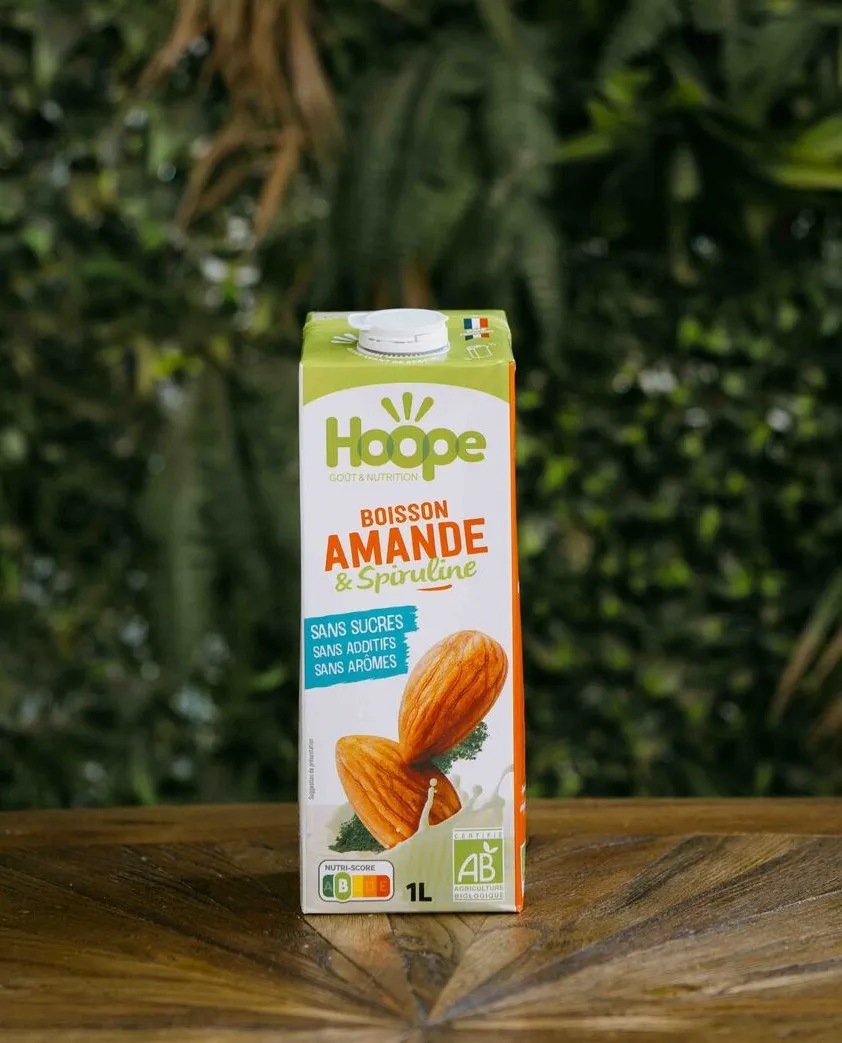 HOOPE Boissons végétales Amande spiruline sans sucre