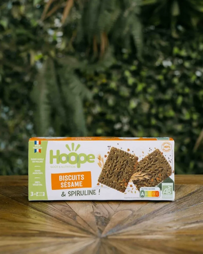 HOOPE Biscuits encas Sésame biscuits bio fibres