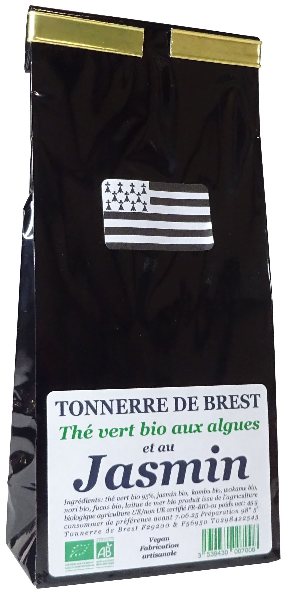 La Trinitaine Thé vert bio algues jasmin