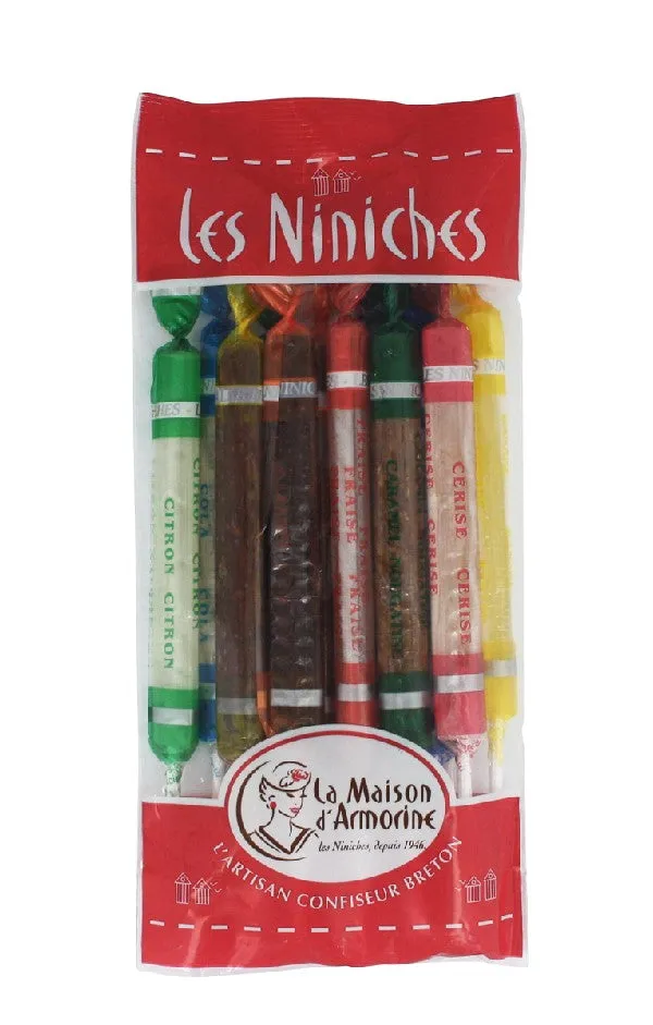La Trinitaine Niniches de Quiberon sucettes 12 fruits caramel
