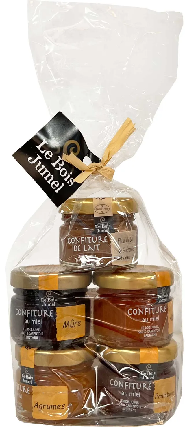 La Trinitaine Confiture sachet 5 pots 35g assortiment