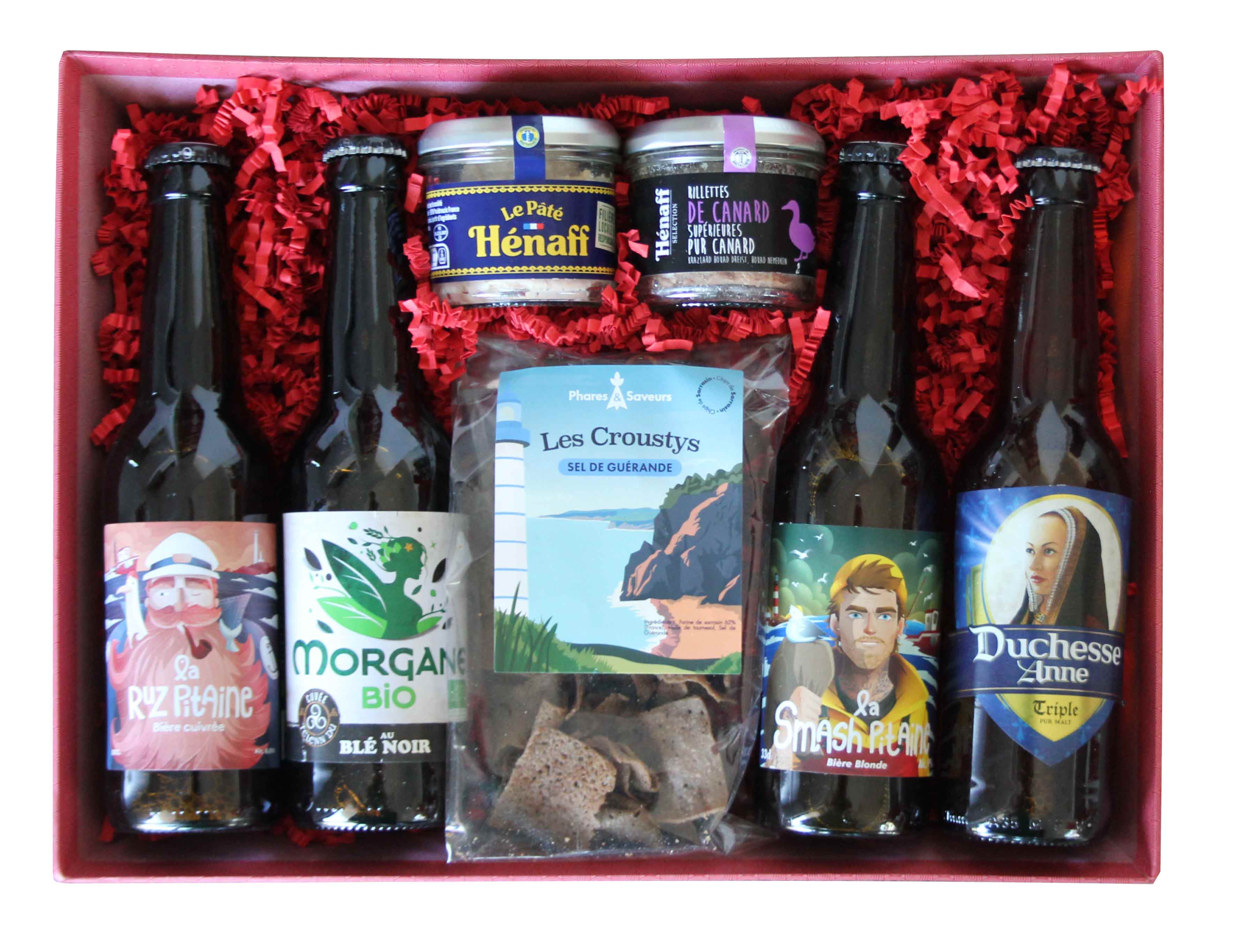 La Trinitaine Idées cadeaux Panier bières bretonnes apéritif