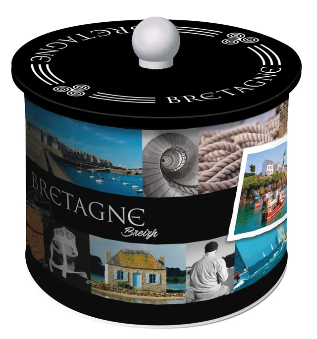 La Trinitaine Seau Bretagne galettes palets boîte métal