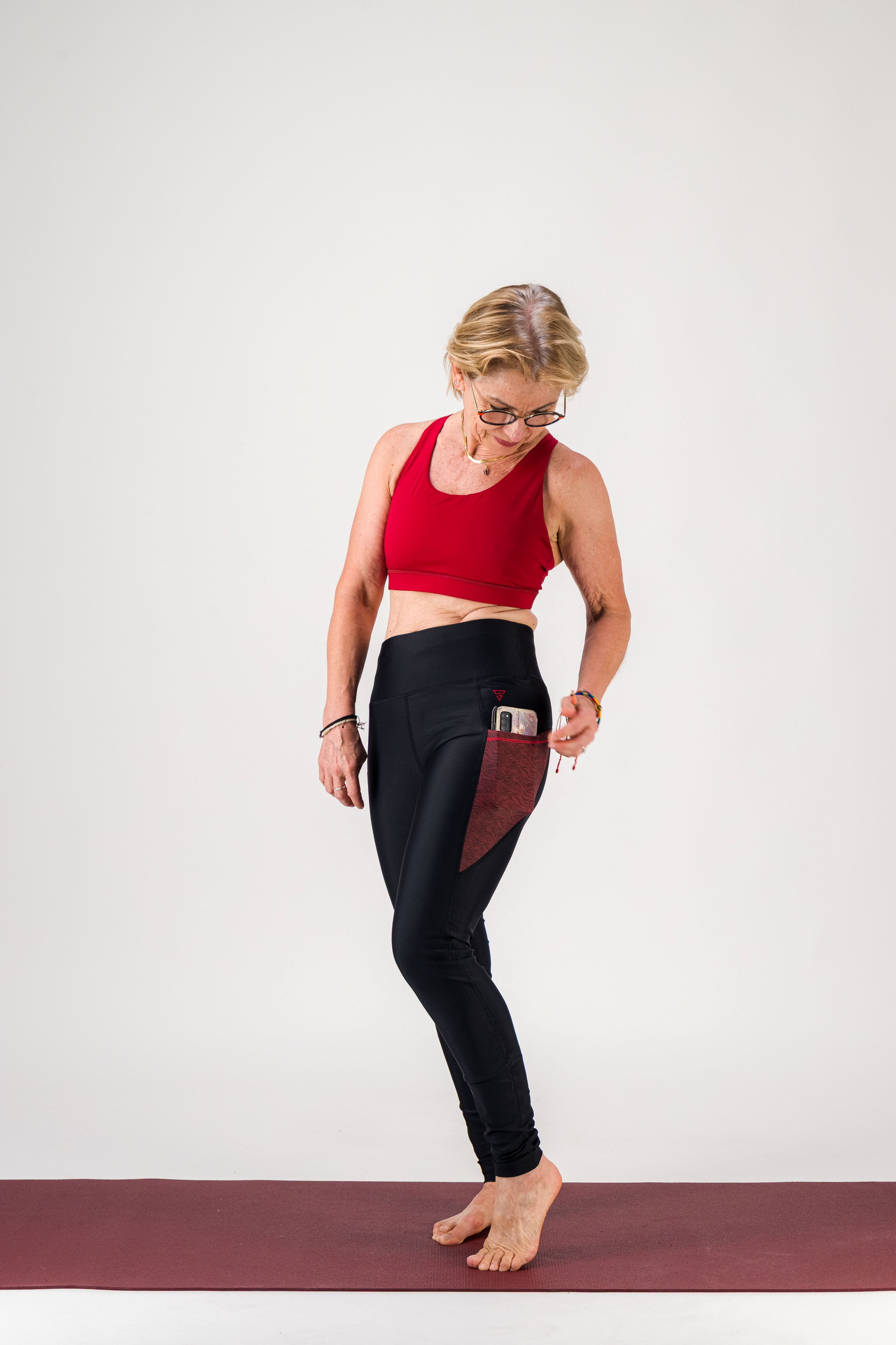 Gayaskin Vibrations legging long femme poches taille M