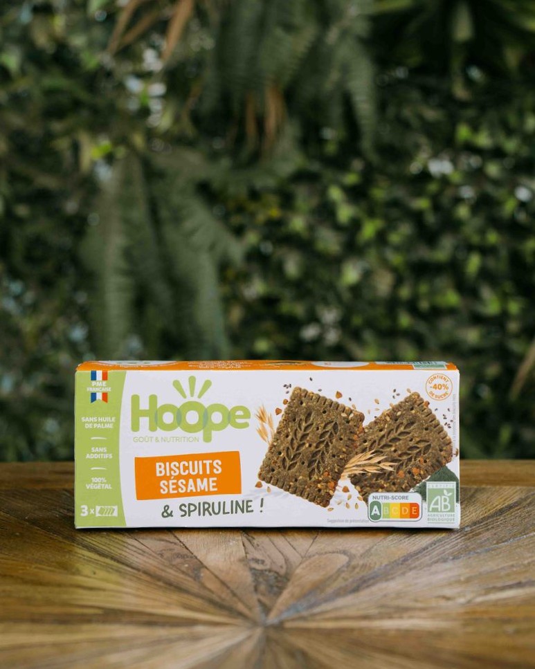 HOOPE Biscuits encas Sésame biscuits bio fibres