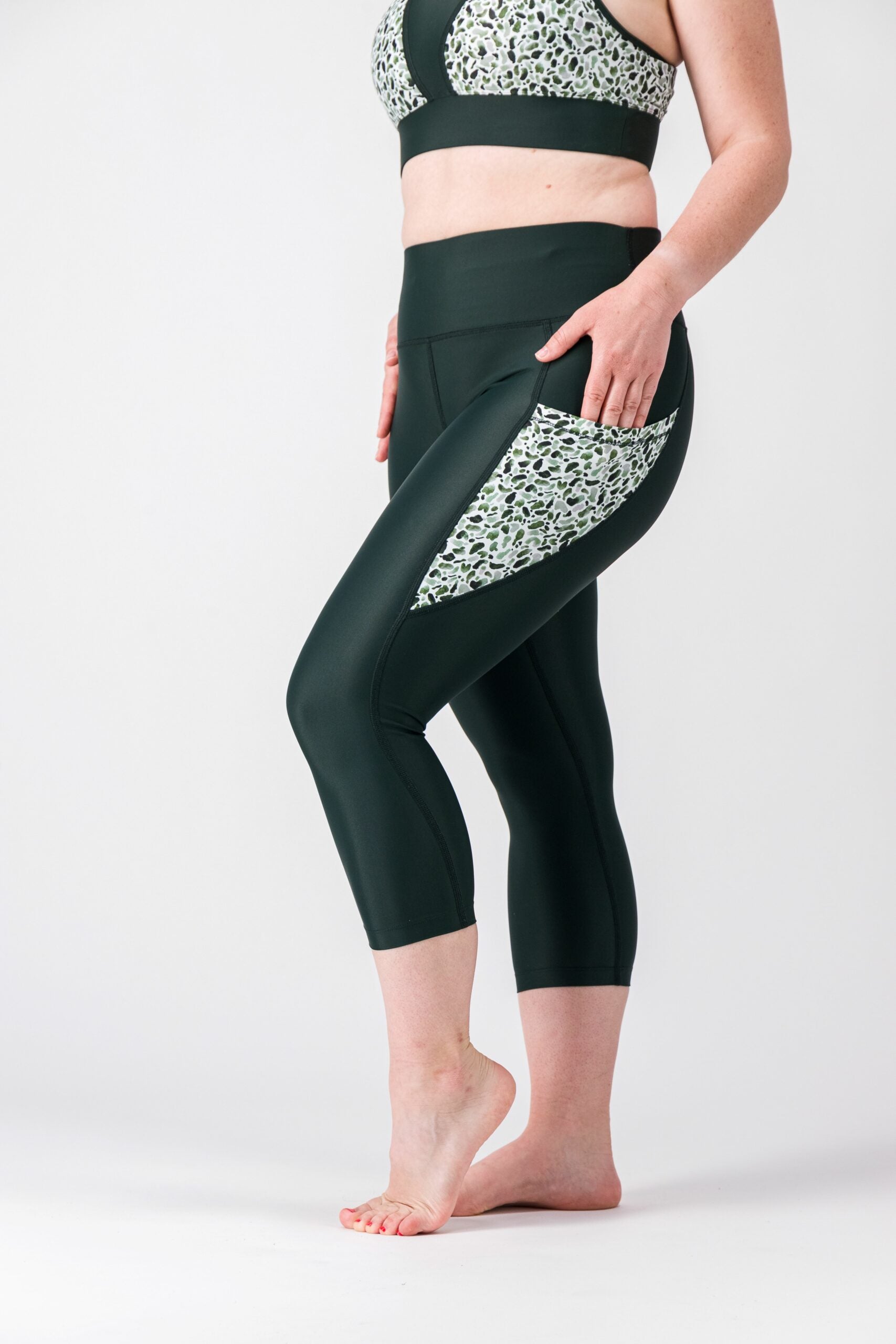 GAYASKIN Scotland legging 3/4 femme taille haute recyclé