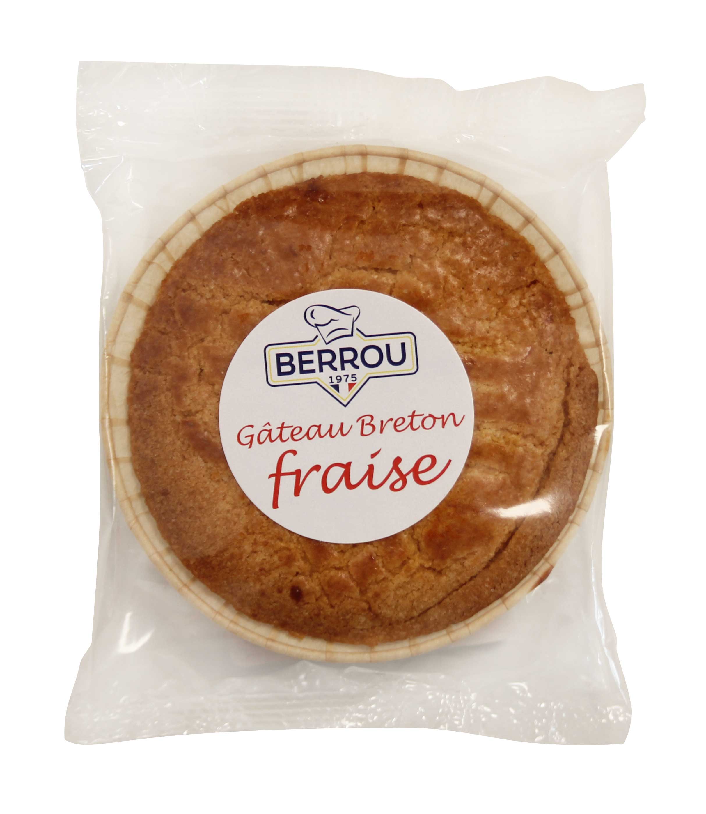 La Trinitaine Petit Gâteau Breton Fraise 70g Biscuit Individuel