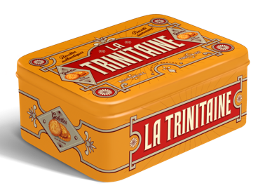 La Trinitaine coffret Vintage jaune galettes bretonnes