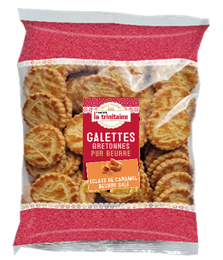 La Trinitaine Biscuits bretons Galettes Caramel Beurre Salé 570g