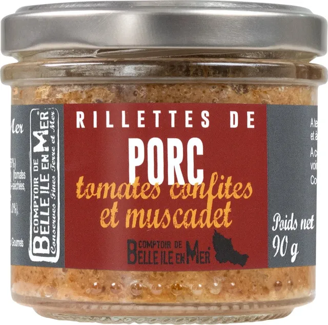 La Trinitaine Tartinables rillettes porc tomates confites Muscadet
