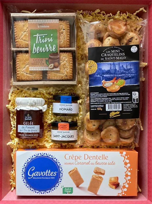 La Trinitaine panier Douceurs de Breizh garni apéritif
