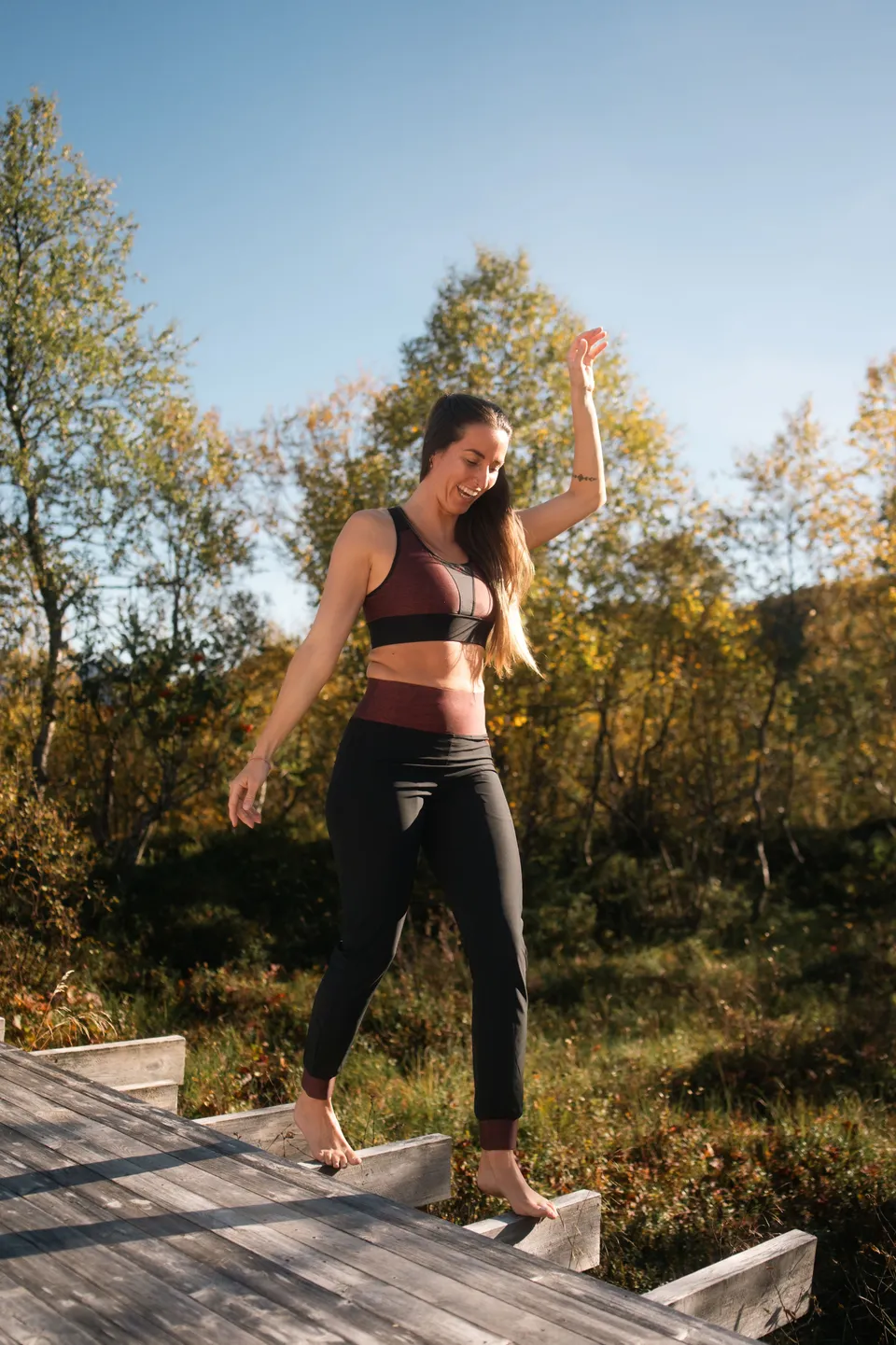 GAYASKIN Vibrations Jogging femme taille haute respirant